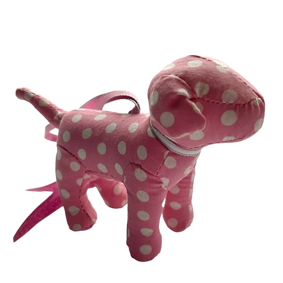 PiNK Victoria’s Secret Mini Dog Ornament Polka Dot - Picture 7 of 9